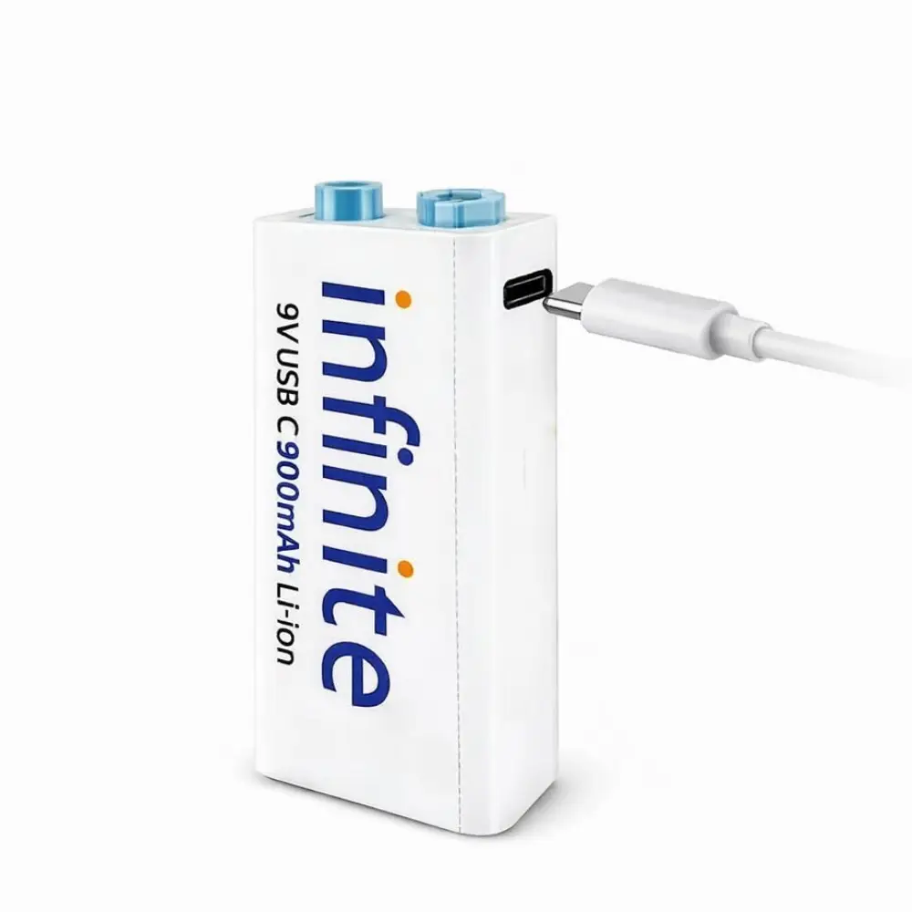 Envie Rechargeable Battery 9V Infinite 900mAh USB Type-C view 2